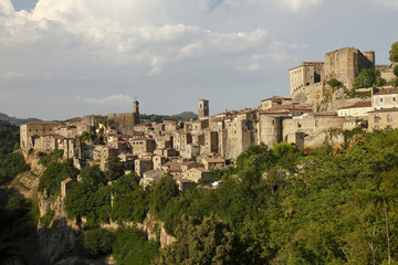 Fototapeta premium Sorano, Toscana, Italia