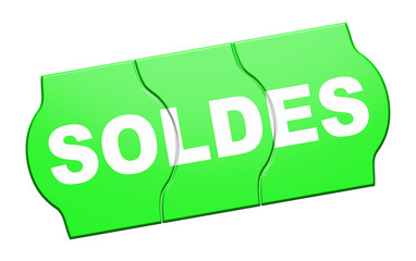 Soldes - Etiquette Verte