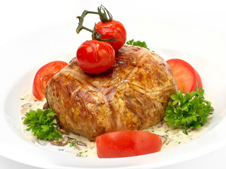 meat stuffed with couscous