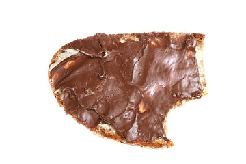 Brot mit Schokoladencreme