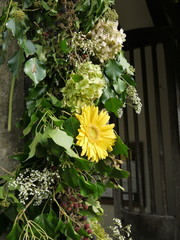 harvest flower display