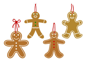 lebkuchenmänner als anhänger