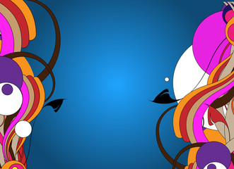 Modern abstract background with text space