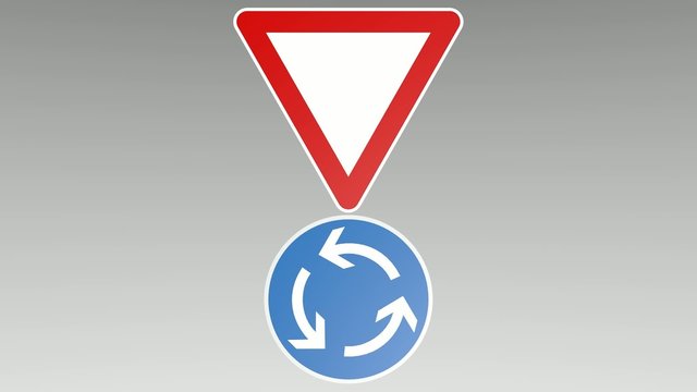 Kreisverkehr Vorfahrt