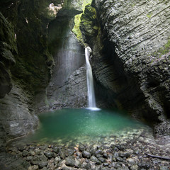 Fototapeta na wymiar Kozjak Waterfall