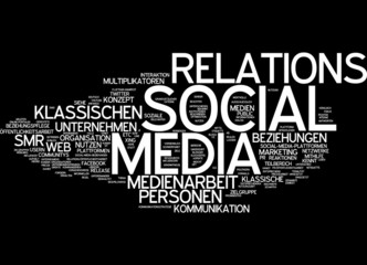 Fototapeta premium Social Media Relations