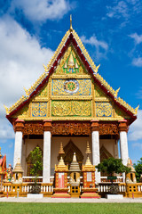 Fototapeta premium Church of Thai temple in north-east of Thailand