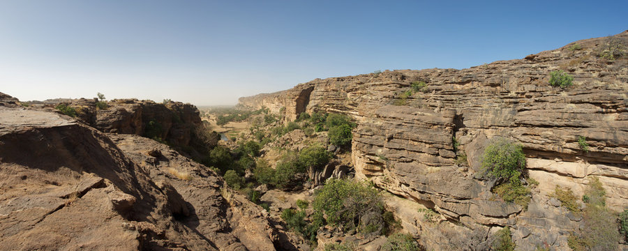 Cliff of Bandiagara in Dogon Land