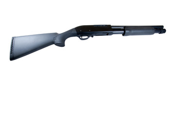 Shotgun rifle isolated on white