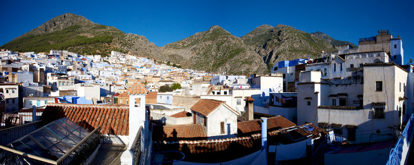 Panoramic view of Chaouen