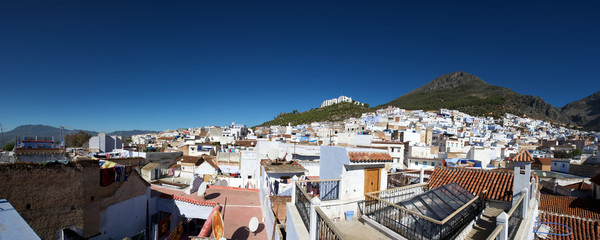Panoramic view of Chaouen