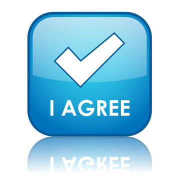 "I AGREE" Web Button (accept terms and conditions contract ok)