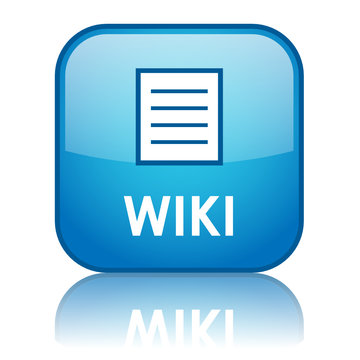 "WIKI" Web Button (internet community share users forum like)
