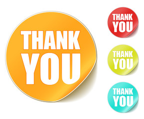 thank you sticker