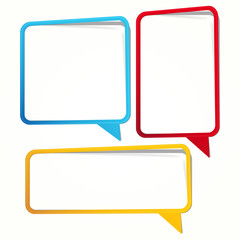 Sticker in the form of an empty frame for your text.