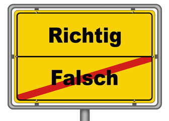 Richtig Falsch