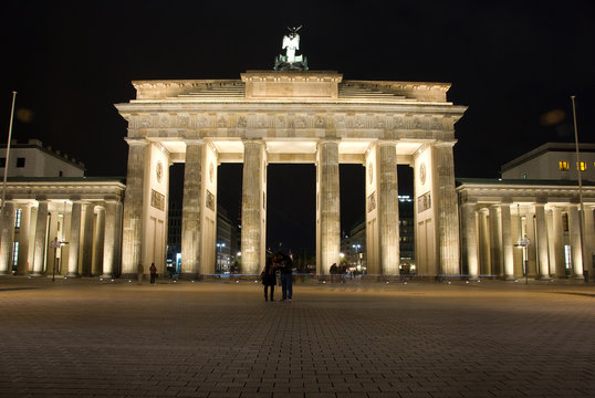 Brandenburg Gate, Berlin. Alemania.