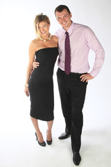 The businessman with the wife