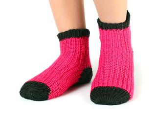 woollen socks .