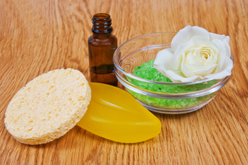 Spa background: accessory for a spa therapy