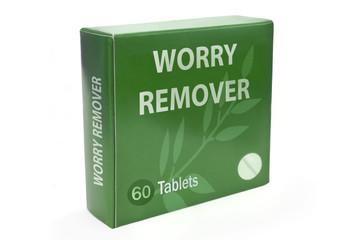 Cure for worry concept.