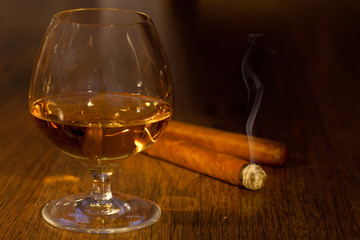 Whisky and cigars