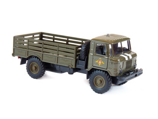 Collectible Model Russian GAZ-66, isolated on a white background