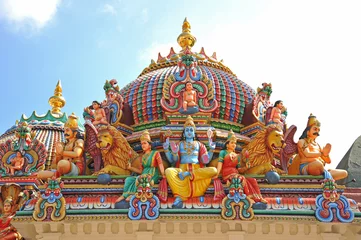 Photo sur Plexiglas Temple Hindu God Statues At An Indian Temple