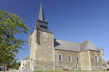square and church, signy le petit, ardennes