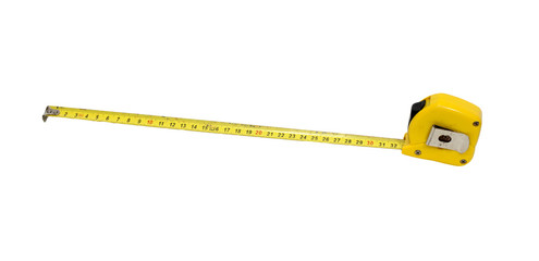 Tape measure isolated on white