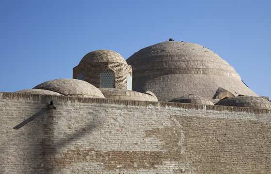 The walls of Bukara, Uzbekistan
