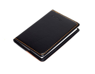 Small black notebook with blank cover
