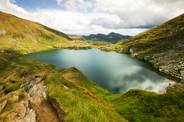 Landscape from Capra Lake in  Fagaras mountains