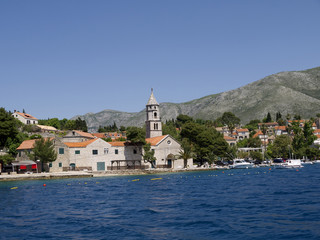 Naklejka na ściany i meble Cavtat a beautiful town by the sea in Croatia