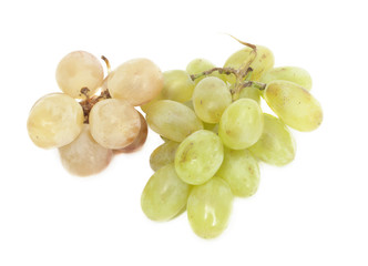 Fresh grapes. Isolated on white