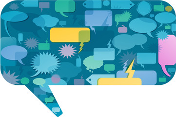 Speech bubble concept