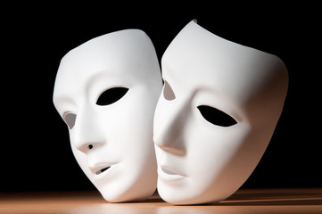 Masks with theatre concept