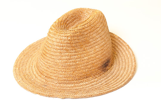 Straw hat isolated