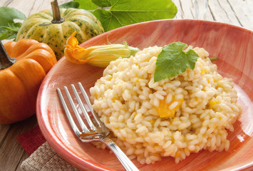 pumpkin risotto - risotto di zucca