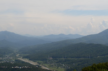 Красивые вид гор с.Георгиевское