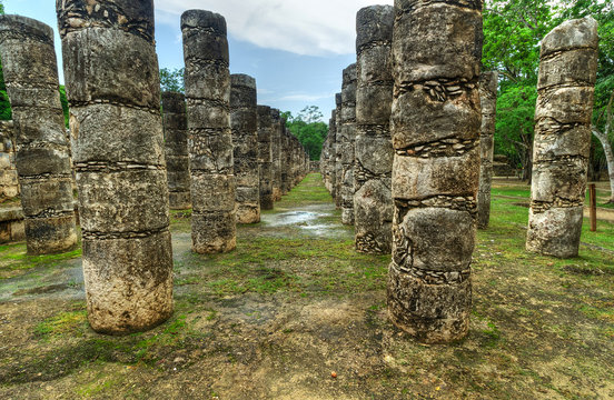 Columns of a Thousand Warriors, Chichen Itza, Mexico