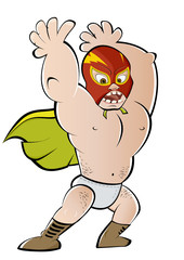 luchador cartoon