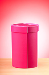 Giftboxes against gradient background