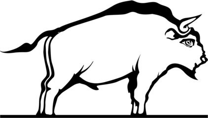 Bizon simple vector © anton_novik
