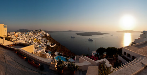 Sonnenuntergang in Thira
