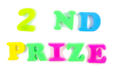 2nd prize written in fridge magnets