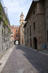 Fototapeta na wymiar Alleyway. Castell'arquato. Emilia-Romagna. Italy.