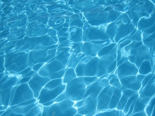 Fototapeta na wymiar Photo of the pool water blue