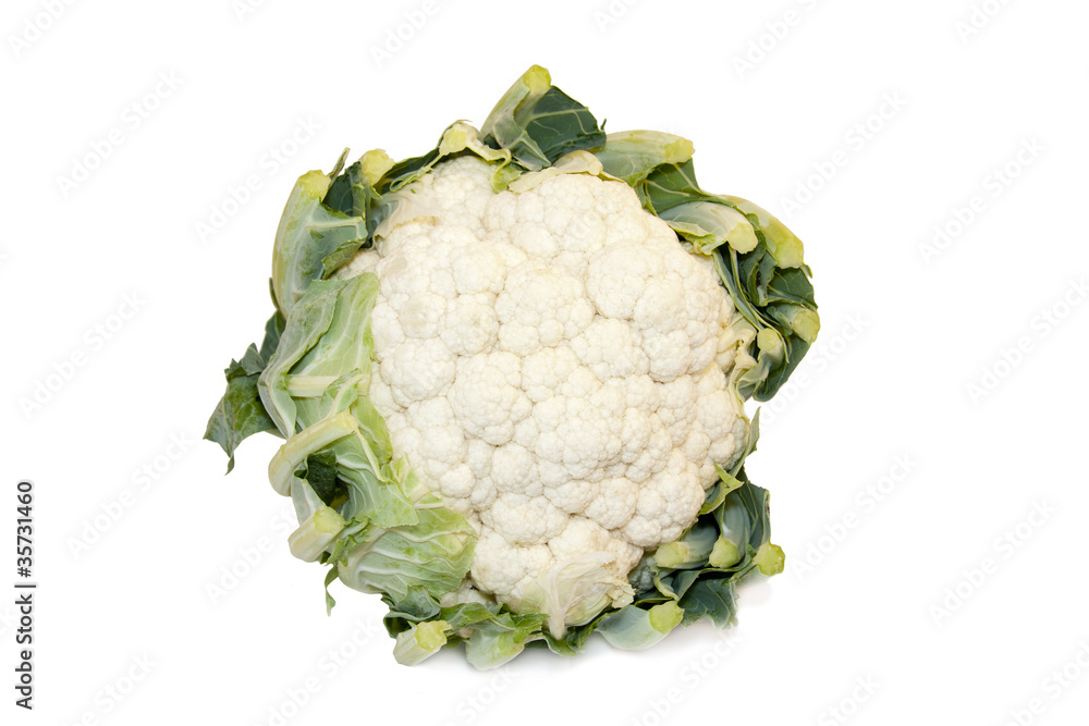 Poster cauliflower isolated on white background - Posters