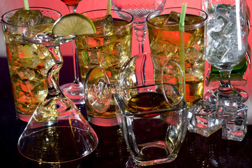 Fototapeta na wymiar Cocktail and alcoholic drink